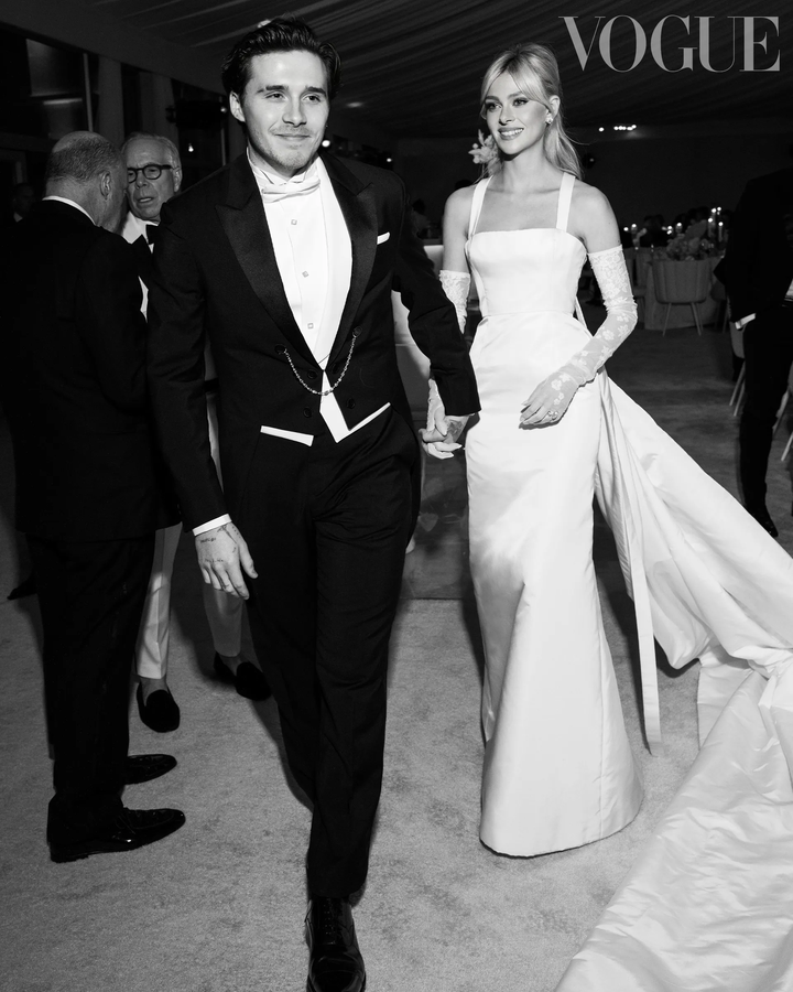 Beckham and Nicola Peltz at their wedding.