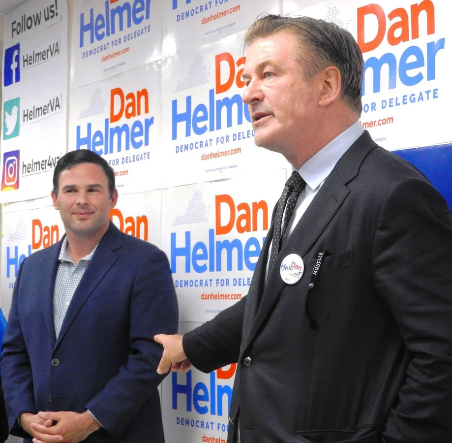 Democrat Delegate Dan Helmer using actor Alec Baldwin to help his campaign.