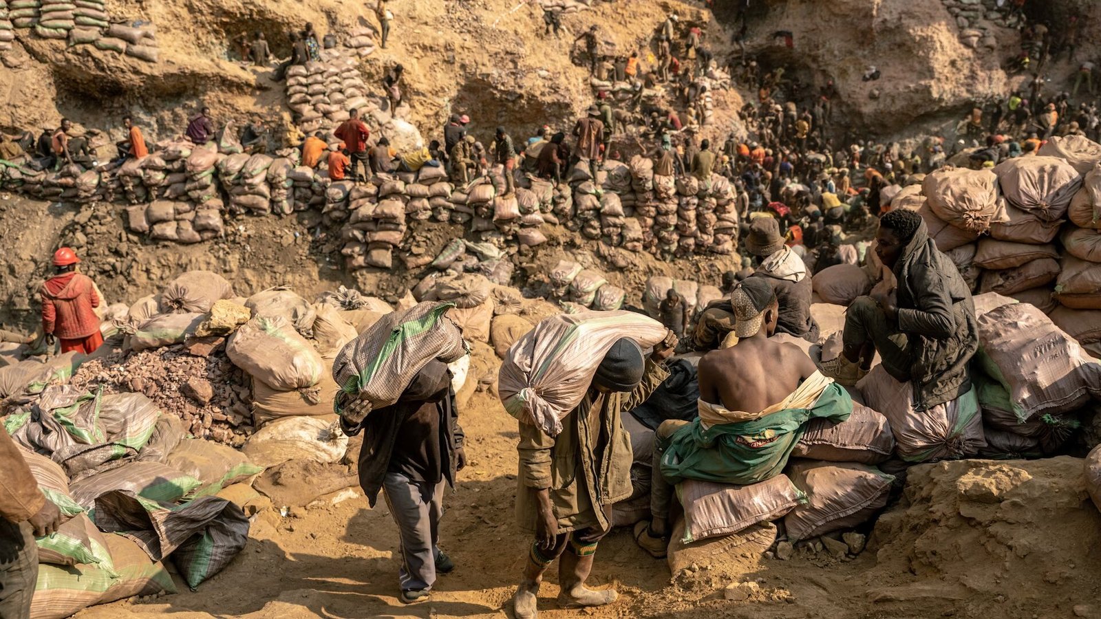 Mining operation in West Africa.