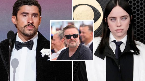 Ricky Gervais Roasts Grammy Celebs for Anti-ICE Rants: "They're Still Not Listening"