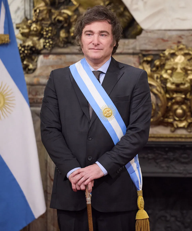 Javier Milei at his inauguration as president of Argentina, in Buenos Aires, December 10, 2023.