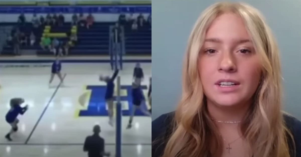 Payton McNabb, speaking on her brain injury from a "trans" athlete.