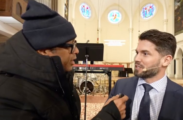 Cities Church in St Paul, Minnesota, on Sunday, January 18, as anti-ICE protesters disrupted its services.
