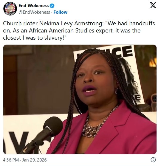 Nekima Levy Armstrong compares lawful police action to "slavery."