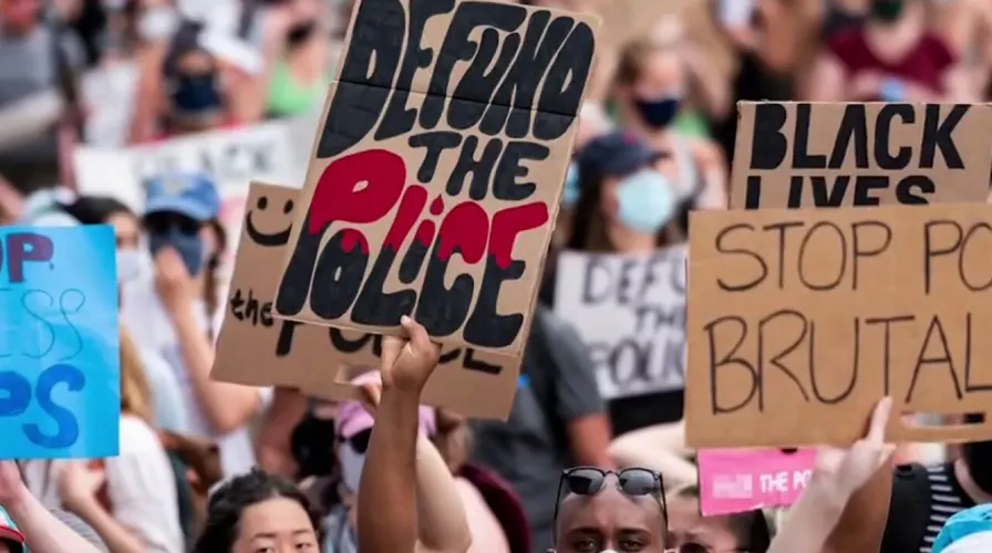 Liberals protesting in favor of chaos and lawlessness.