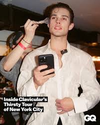 Braden getting his makeup put on...