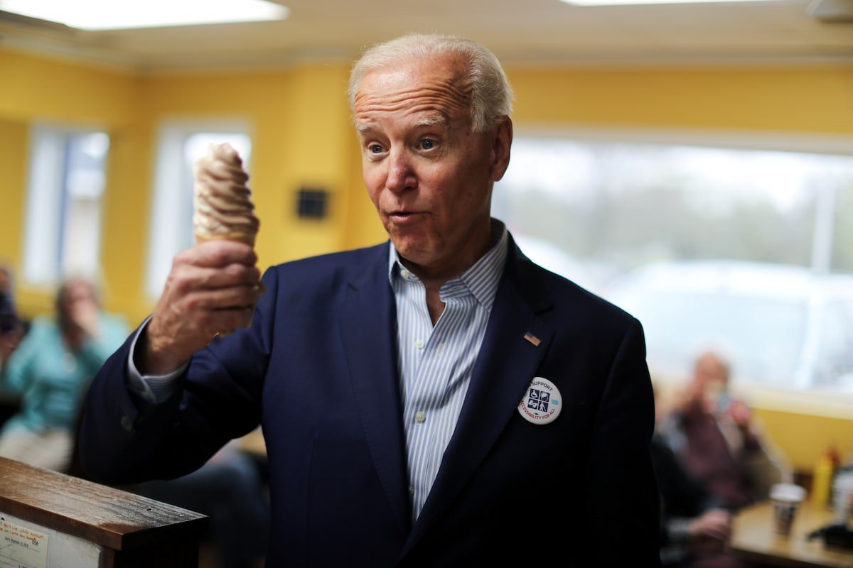 Slow Joe spent more time eating ice cream than acting like the POTUS.