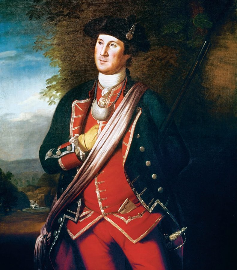 U1897.1.1 George Washington as Colonel in the Virginia Regiment, Charles Willson Peale, 1772. Washington-Custis-Lee Collection, Washington and Lee University, Lexington VA